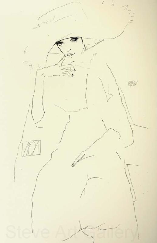 Egon Schiele The Dancer Moa Norge oil painting art